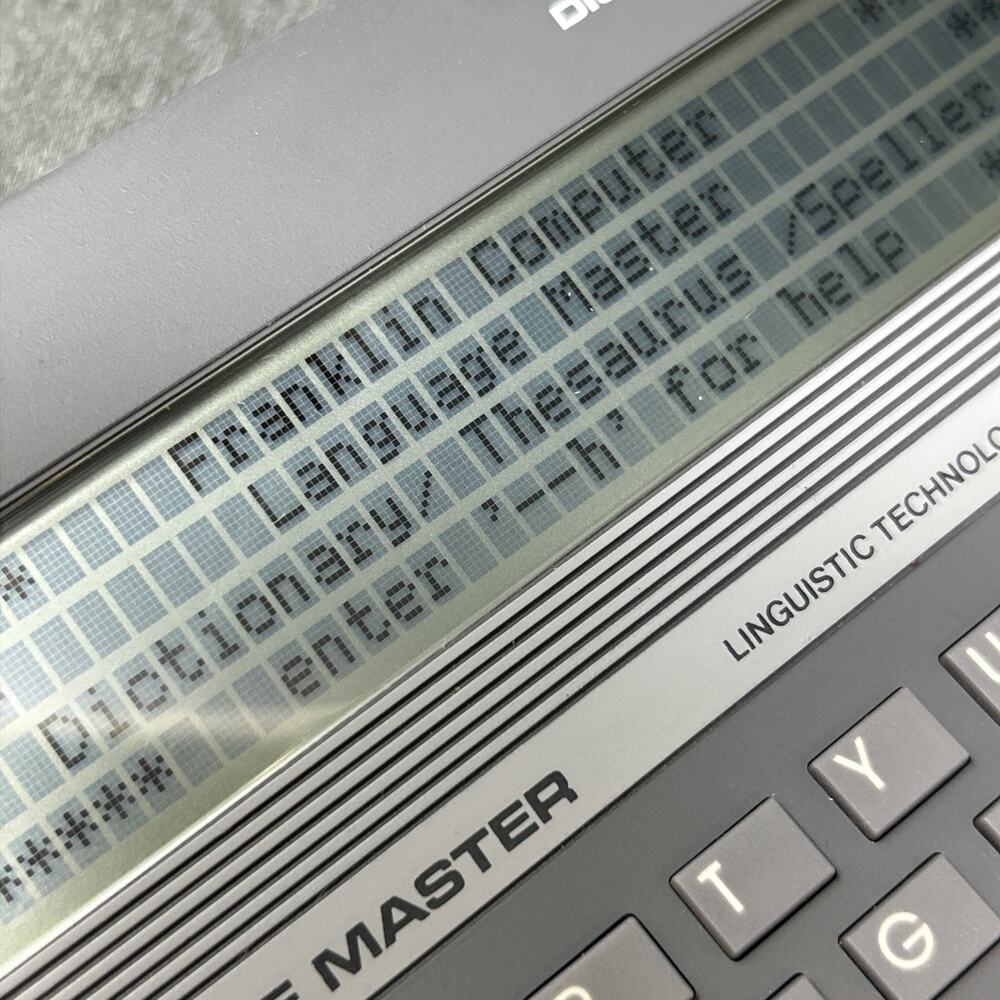 Vintage 1980s Franklin Language Master LM-2000 Electronic Dictionary Thesaurus